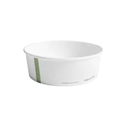 Bol à salade saladier ADBio cellulose blanc/PLA 1000ml Ø18.50cm
